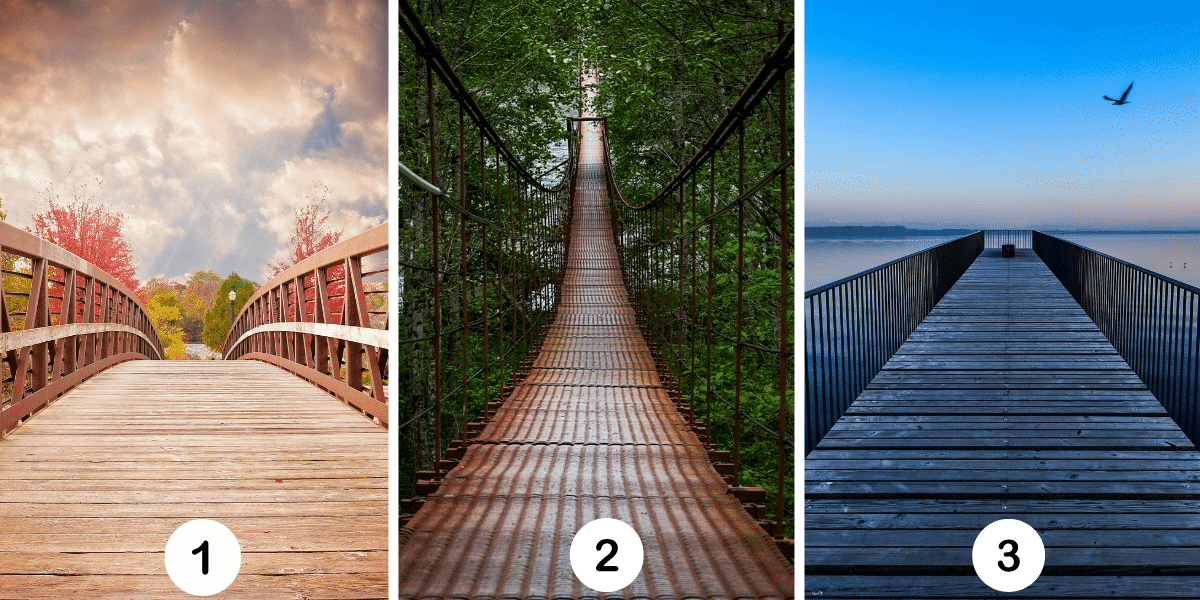 Persoonlijkheidstest: Welke van de 3 bruggen zou jij kiezen? Ontdek de essentie van jouw onafhankelijkheid!